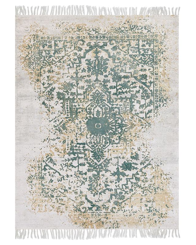 Dywan z wiskozy 160 x 230 cm beżowo-zielony Boyali 1 szt.