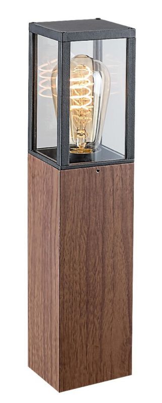 Lampa ogrodowa stojąca Rabalux Wales dąb-przezroczysty 1 x E27 x IP44 wym: 42 x 9 x 9 cm - 1 szt.