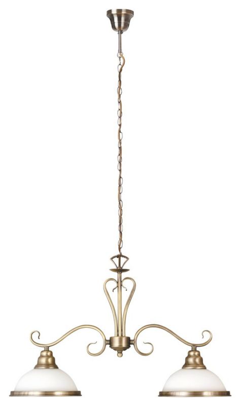 Lampa wisząca Rabalux Elisett 7570 brąz styl klasyczny 2xE27 x 1 szt.