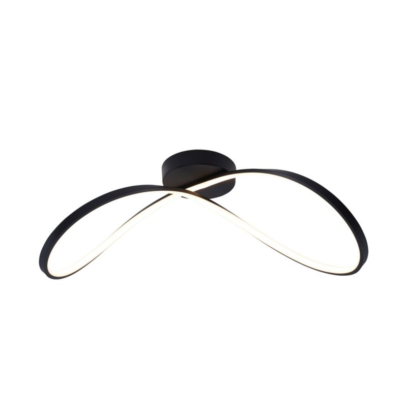 Lampa sufitowa wisząca Zuma Line Erda 7000 czarna nowoczesna wbudowany LED 45W 1 szt.