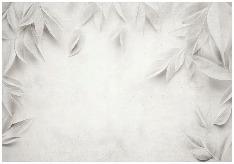 Fototapeta Na Flizelinie WALLARENA 350x250 cm Tapeta Do Sypialni Salonu Liście Beton 1 szt.