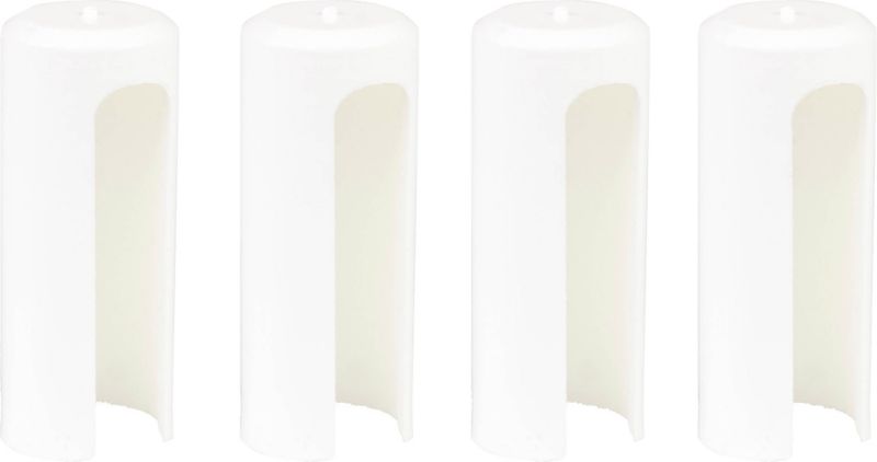 Osłonka zawiasu 14 mm biała 4 szt.