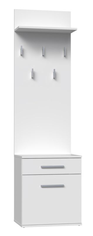 Wieszak Szafka Na Buty Topeshop Duo Biel Mat 35x50x180 cm 1 szt.