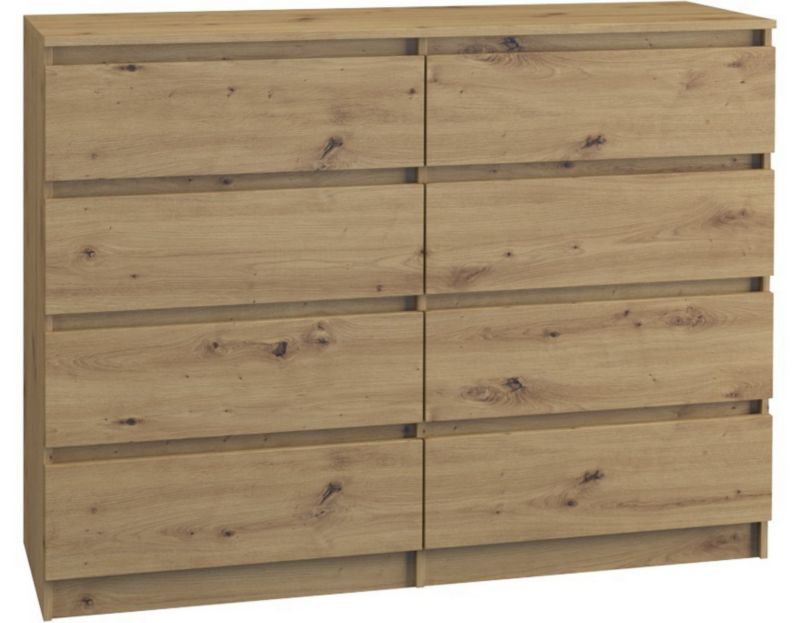 Komoda Topeshop Malwa M8 120 Dąb Artisan 40x120x97 cm 1 szt.