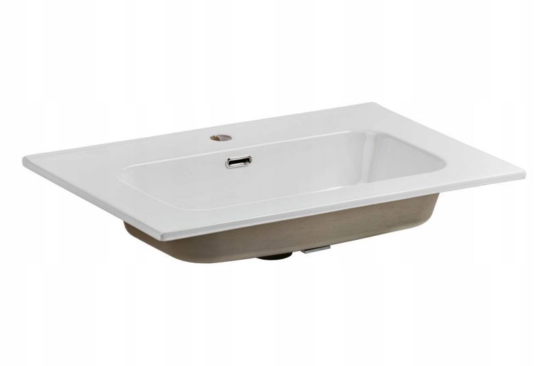 Umywalka meblowa Furnidea 70 cm wpuszczana z blatem biały połysk GO 2 1 szt.