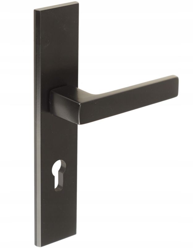 Klamka Drzwiowa FEINZ 72 Mm Wkład Czarna Ergonomiczna 1 szt.