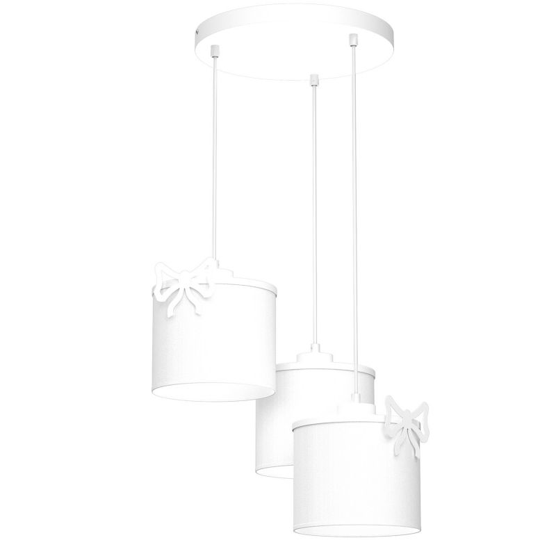 Lampa wisząca Luminex Sweet biała wym: 115 x 45 x 45 cm 3xE27 x 15W 1 szt.