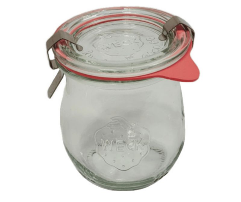 Słoik MODO24 Weck 220 ml fi 60 tulip szklane wieko gumka zapinki 1 kpl.