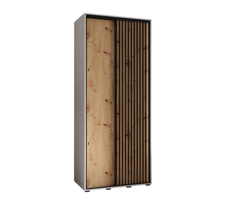 Szafa przesuwna Garderoba Abiks Lanko 1 120 gł. 60 biały/artisan 1 szt.