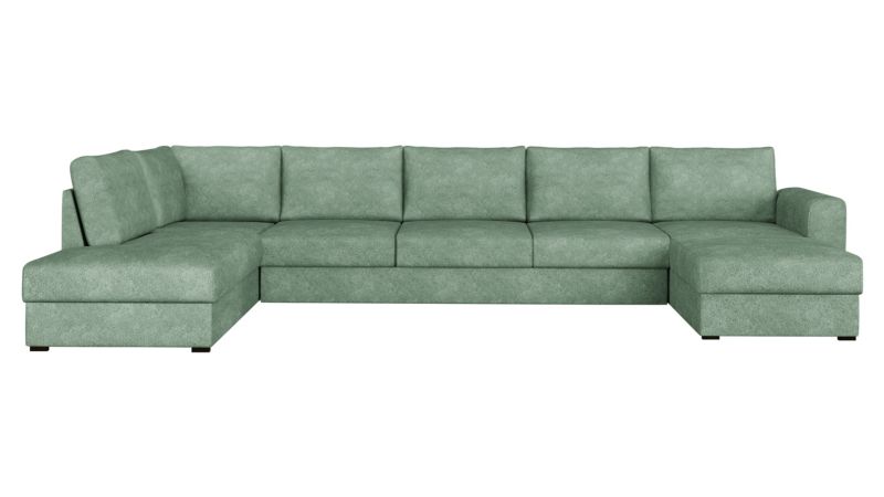 Narożnik z funkcją spania MIRJAN 24 Wilma Large lewy miętowa bukla 1 szt.