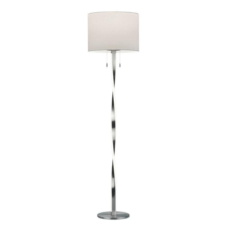 Lampa podłogowa stojąca Trio Nandor srebrno-biała 3 x E27 x 20W wym: 160,5 x 40 x 40 cm - 1 szt.