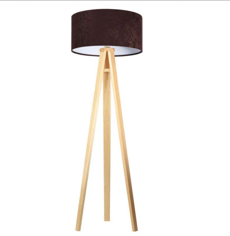 Lampa Bps Koncept stojąca HOME 50 brązowa/biała/sosna 1 szt