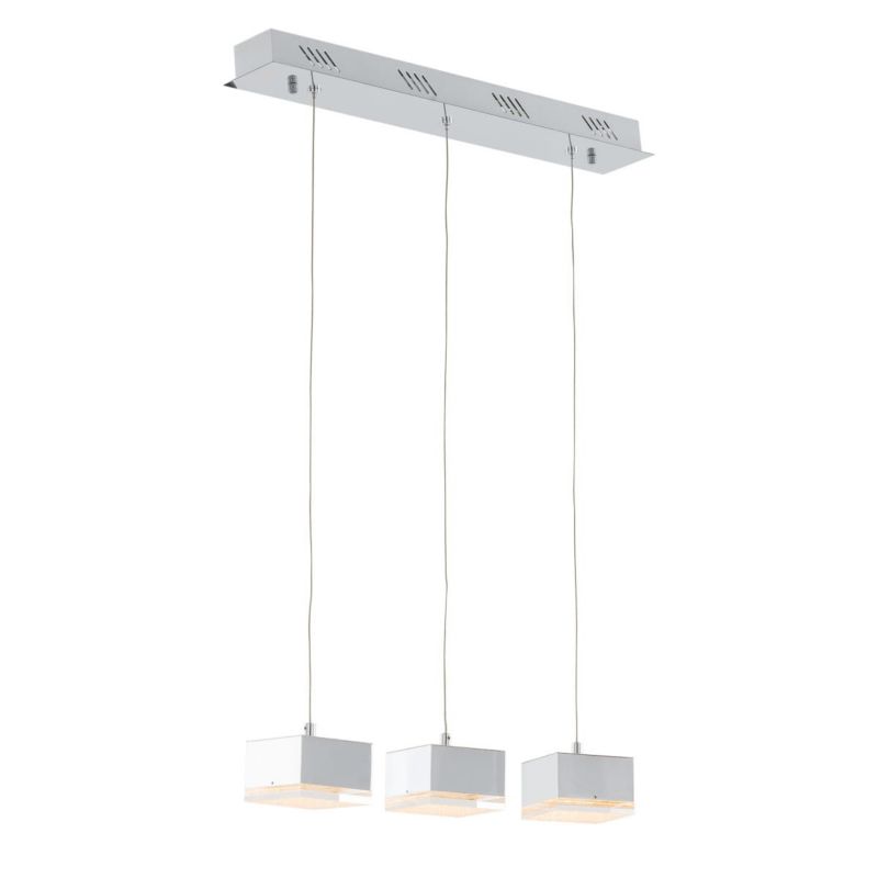 Lampa sufitowa wisząca Italux Seth 8635 chromowana przezroczysty nowoczesna wbudowany LED 12.6W 1 szt.