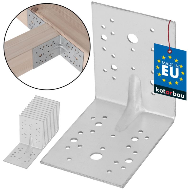 Kątownik łącznik KOTARBAU ciesielski 130x130x100 mm 12 szt.