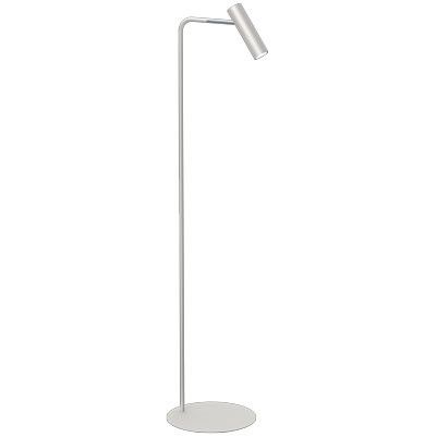 Lampa podłogowa stojąca Luminex Axion jasnoszaro-chromowana nowoczesna 1 x GU10 x 8W wym: 159 x 34 x 34 cm - 1 szt.