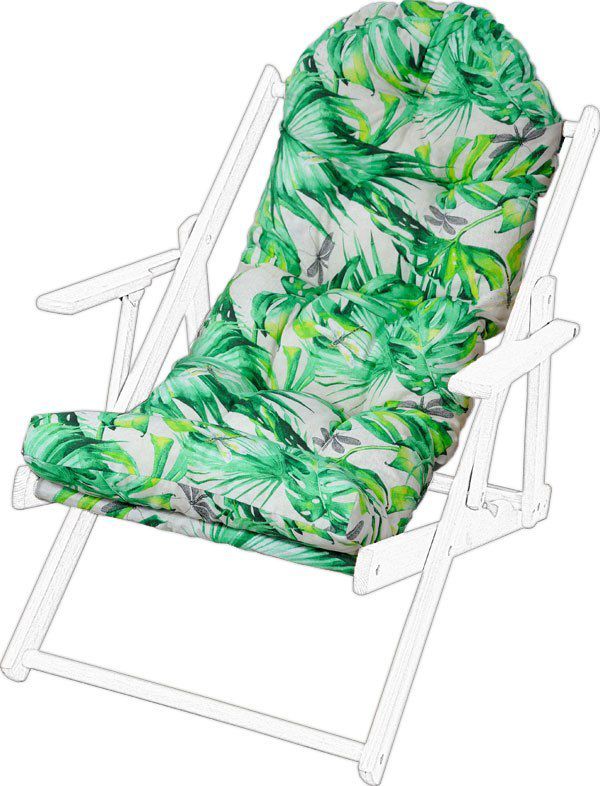 Poduszka na leżak drewniany AMPO zielony beżowy 1 szt.