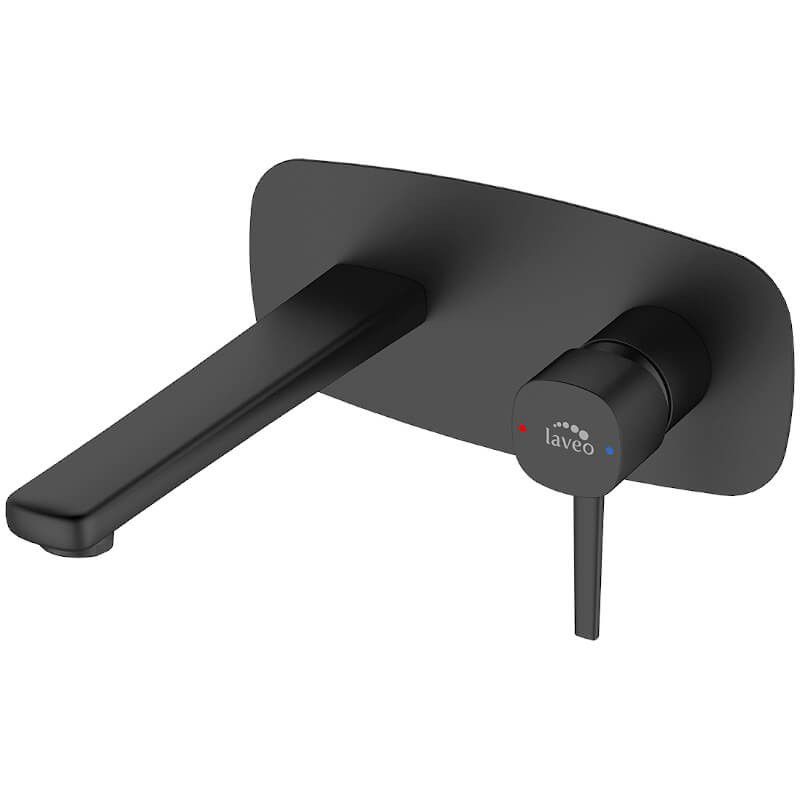 Bateria umywalkowa Laveo Pola podtynkowa czarna 1 szt.