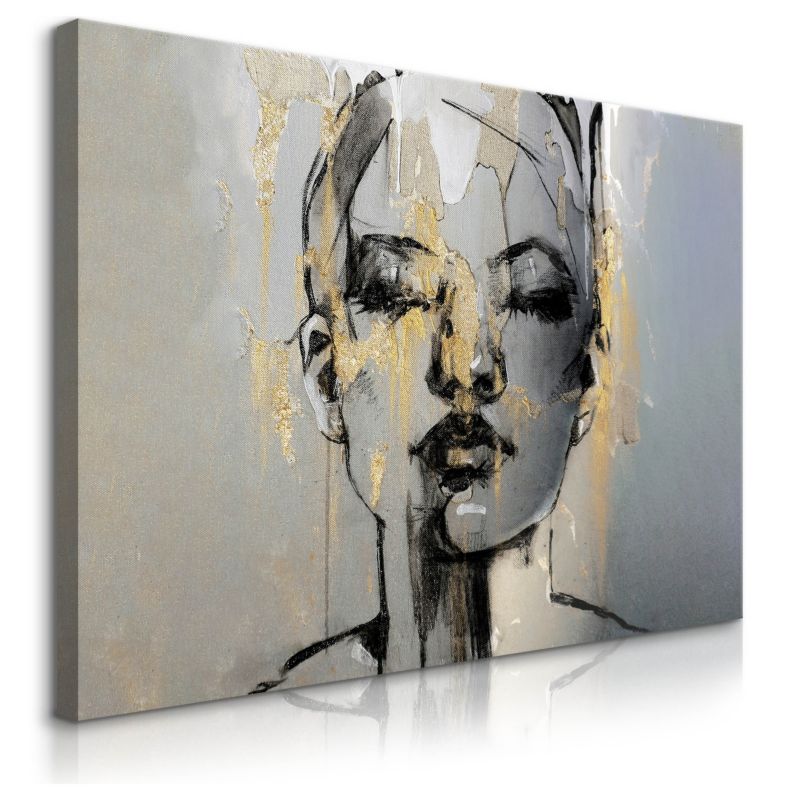Obraz Muralo Portret Kobiety Abstrakcja 100x70 cm 1 szt.