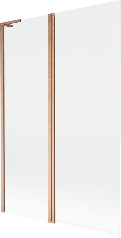 Parawan nawannowy Mexen Mist L miedź szczotkowana 120x150 2-skrzydłowy 1 szt