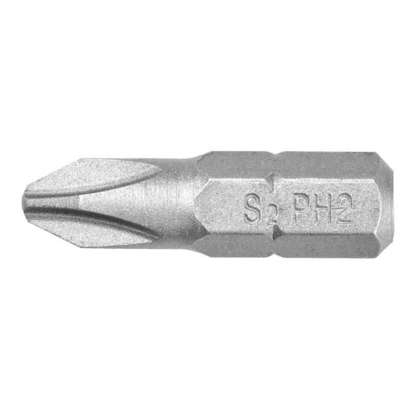 Końcówki wkrętakowe GRAPHITE PH2 x 25 mm, 20 szt. wykonane z wytrzymałej stali S2 1 kpl.