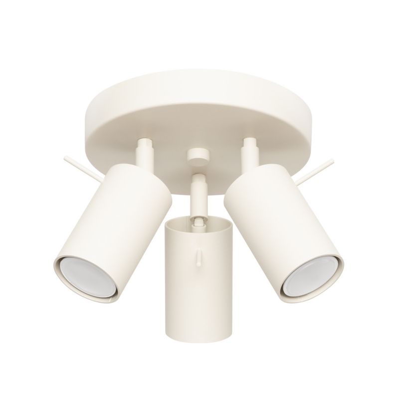 Oprawa sufitowa spot Sollux Lighting Ring beżowy 3 x GU10 x 10W IP20 wym: 18,5 x 19,5 x 19,5 cm - 1 szt.