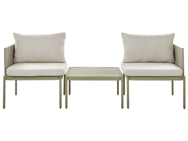 Zestaw wypoczynkowy ogrodowy Terracina Metal Oliwkowy 1 szt.