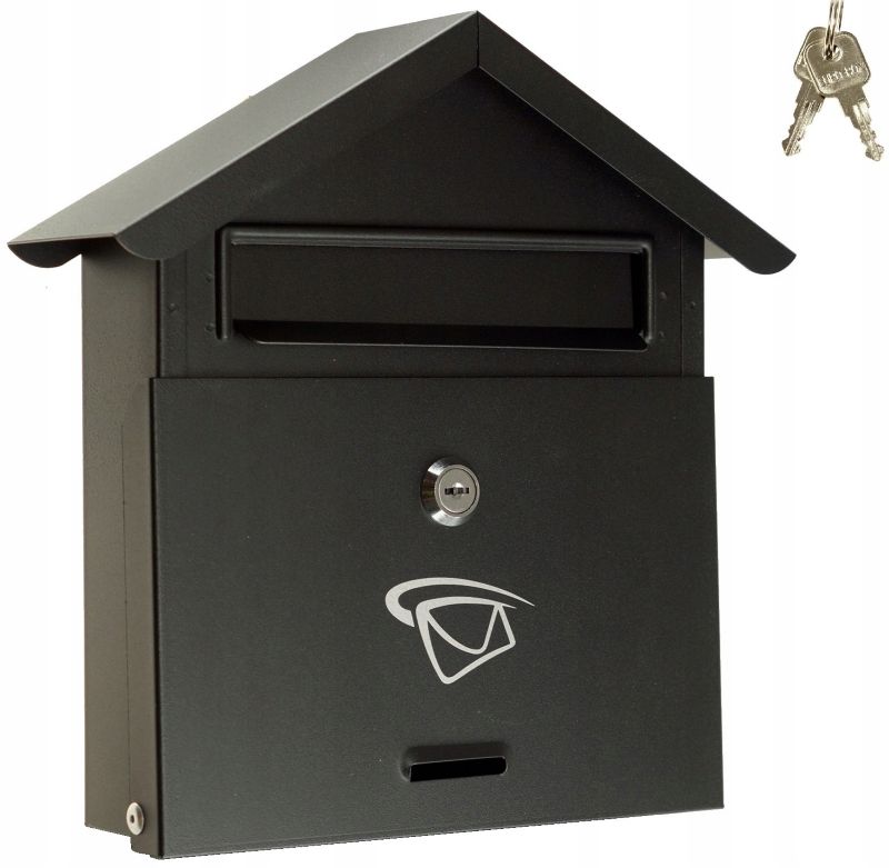 Skrzynka Na Listy FEINZ Domek Format B6 Czarna 1 szt.