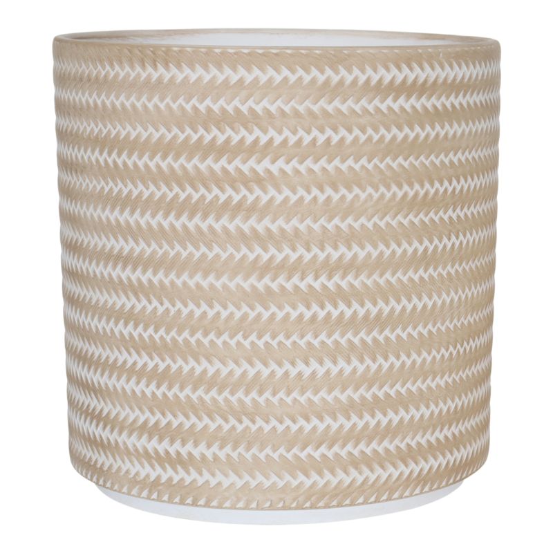 Donica glina Verve 19 cm rattan