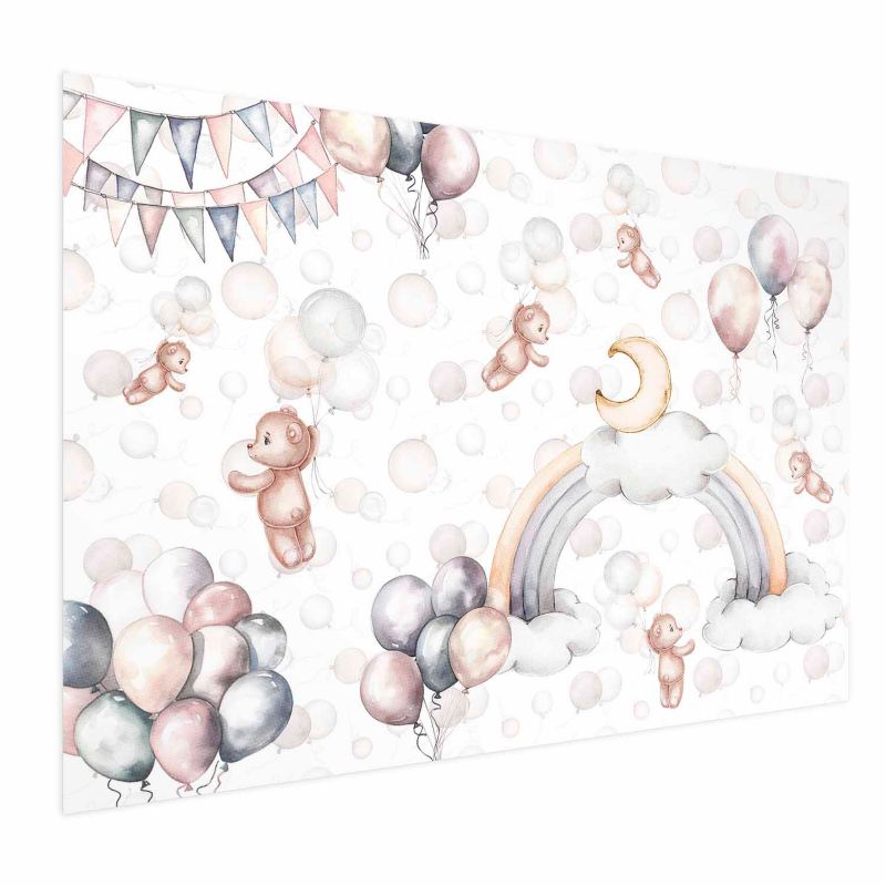 Plakat Artgeist Misie w przestworzach 90x60 cm bez ramy 1 szt