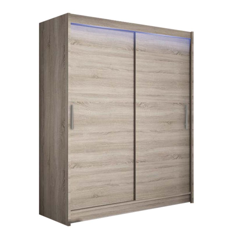 Szafa MIRJAN 24 z drzwiami przesuwnymi Presto I z oświetleniem RGB trufel 1 szt.