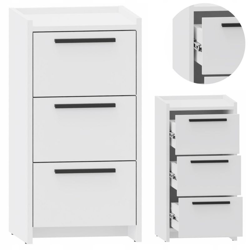 Komoda Matkam szafka ALTIVO 3SW regał biały 1 szt.