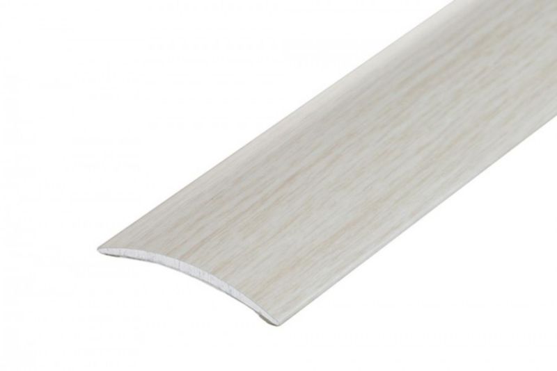 Profil progowy Cezar Dąb Biały 40mm 1,8m aluminiowy 1 szt.