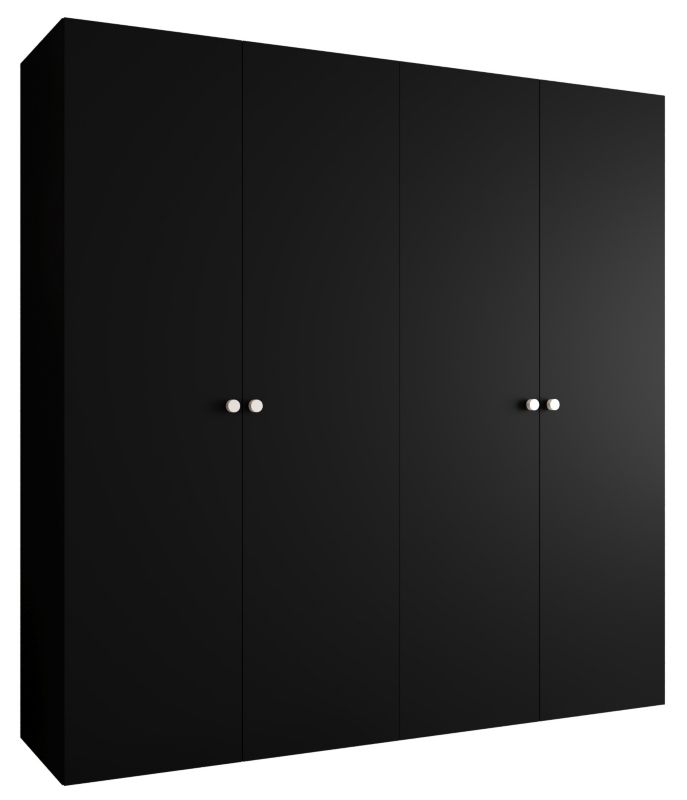 Szafa uchylna Abiks PARMA 1 200 wys. 202 cm Czarny + u. Srebrny 1 szt