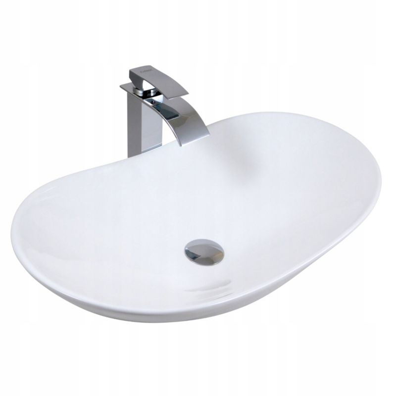 Umywalka nablatowa Estiva FABA White biała 60,5x30x16 cm 1 szt.