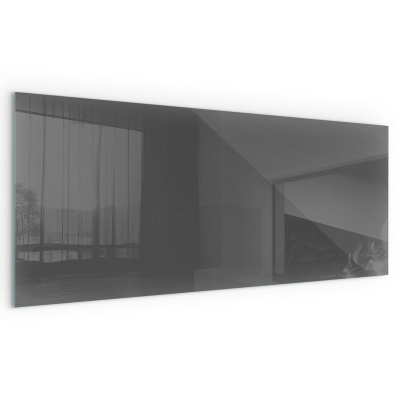 Podkładka Szklana Wallfluent 125x50 cm Ochrona Podłogi przed Kominkiem Kolor Szaro-brązowy 1 szt.