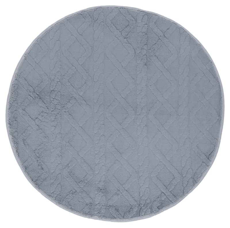 Dywanik łazienkowy Multidecor New Style 3D 67 cm koło ciemny szary 1 szt.