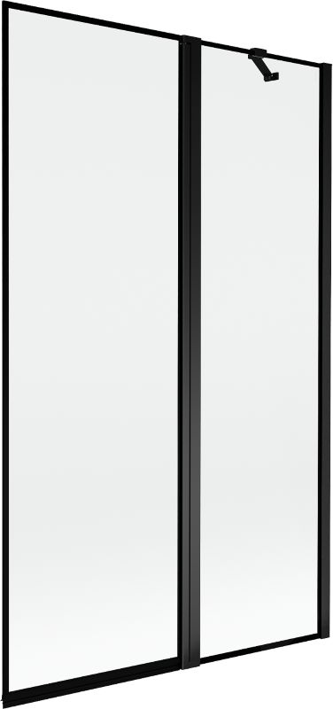 Parawan nawannowy dwuskrzydłowy Mexen Mist czarny 110x150 cm - 8A9-110-011-70-70-P 1 szt.