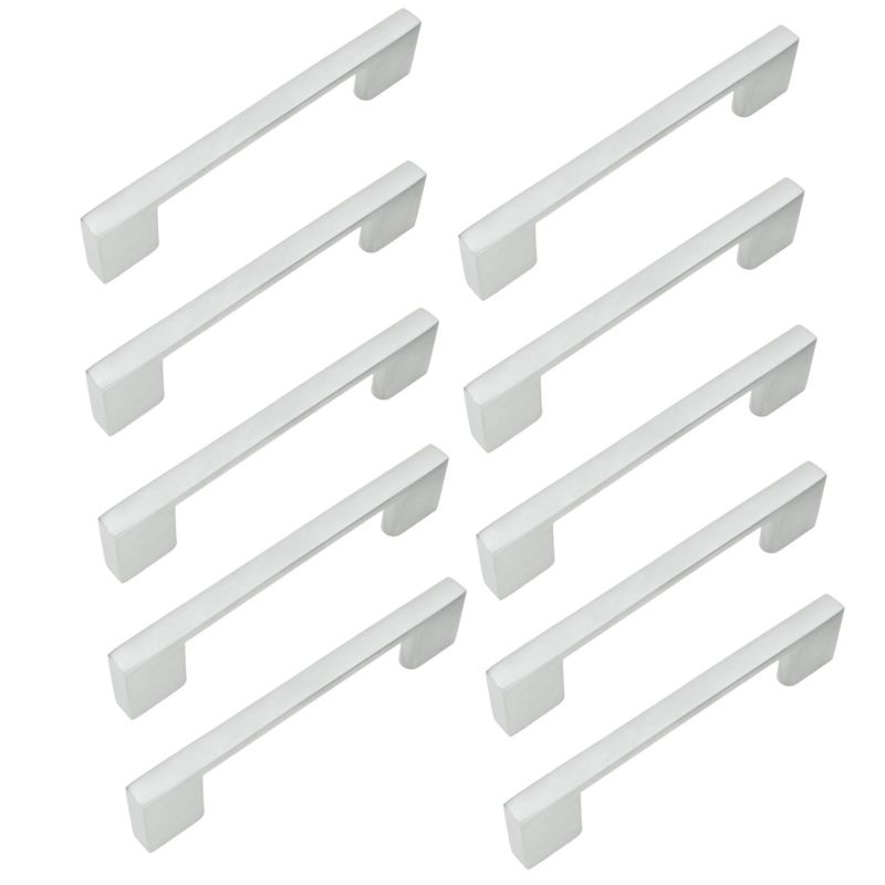 Uchwyt meblowy B&B srebrny 96 mm metalowy 10 szt