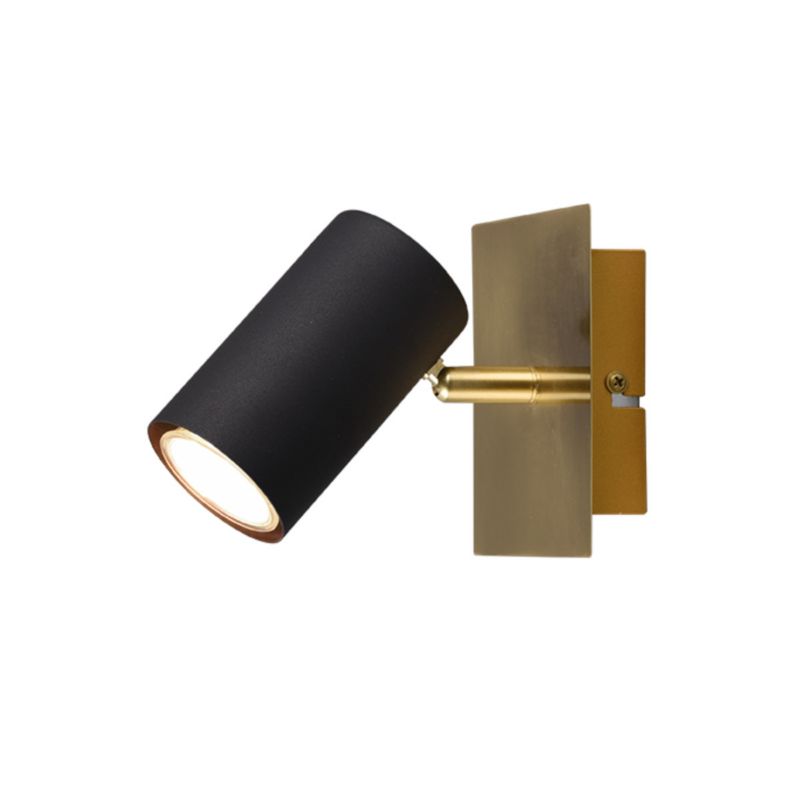 Kinkiet ścienny Trio Marley czarno-złoty 1 x GU10 x IP20 wym: 12 x 12 cm - 1 szt.