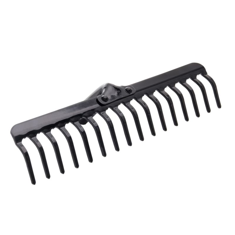 Grabie KADAX metalowe Do Liści Trawy Bez Trzonka Nieoprawione 16 Zębne Solidne 1szt.