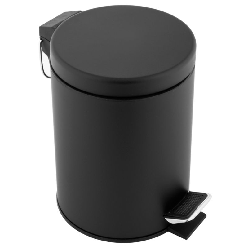 Łazienkowy kosz LABI Yoka Home na śmieci do toalety WC czarny - 1 szt.