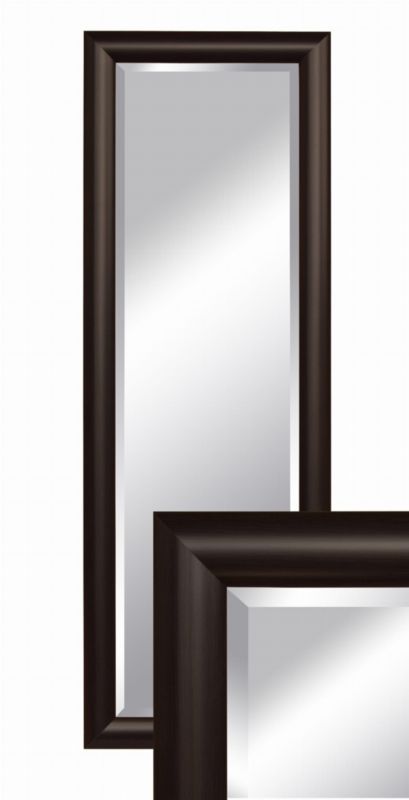 Lustro wiszące prostokątne BD art 140x50 cm do salonu przedpokoju Wenge 1 szt.