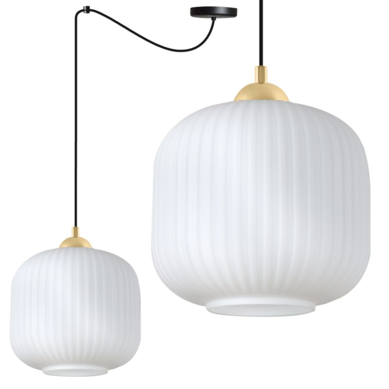 Lampa sufitowa wisząca Light Home LH Riffle Pająk walec 20cm 1x E27 60W czarny/biały/złoty 1szt.