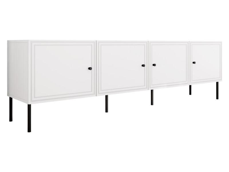 Szafka RTV MIRJAN 24 Palazzo Bis 200 4D biały 1 szt.