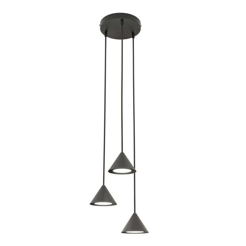 Lampa wisząca Emibig Elit czarna wym: 100 x 20 x 20 cm 3xGX53 x 10W 1 szt.