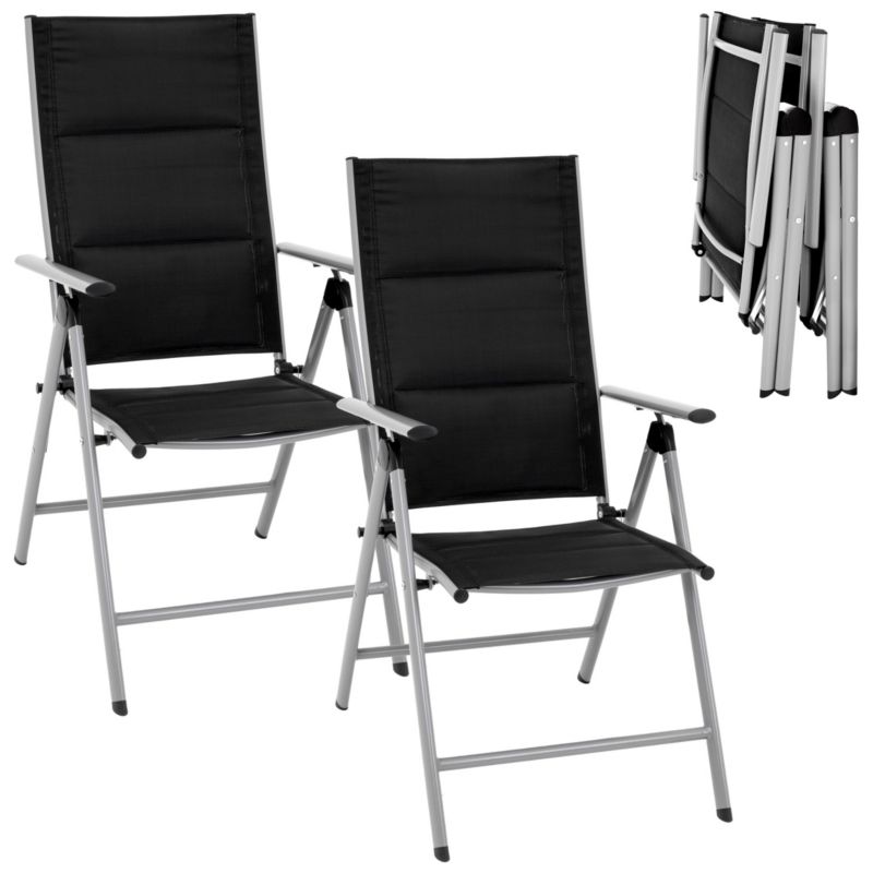 Krzesła ogrodowe składane JUMI turystyczne tarasowe krzesełka do ogrodu 2 szt.