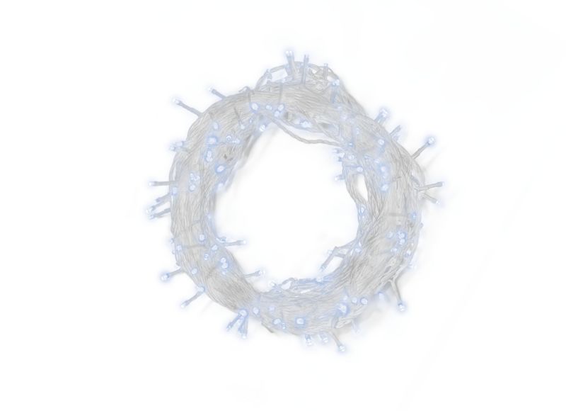 Lampki 100 LED Bulinex 4,95 m zimne białe / przezroczyste