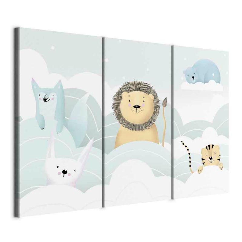 Obraz Artgeist Bajkowe zoo 90 x 60 cm flizelina 1 szt