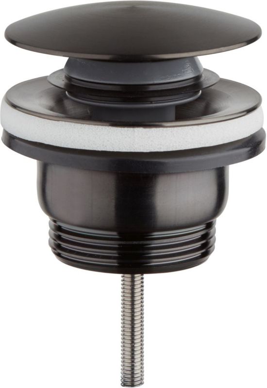 Korek do umywalki Teka klik-klak czarny okrągły bez przelewu zamykany 1 szt.