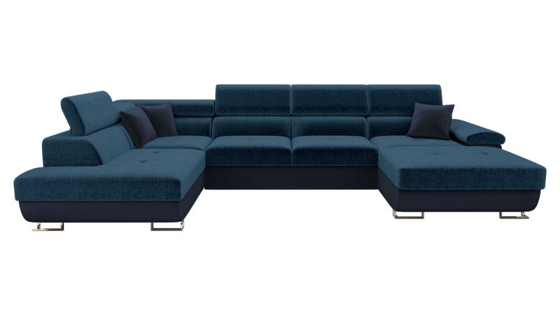 Narożnik z funkcją spania MIRJAN 24 Cotere Bis Premium lewy ciemny denimowy/gołębi/ciemny denimowy 1 szt.